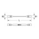 KS Tools CLASSIC TX-E-Doppel-Gelenkschlüssel, E22xE24