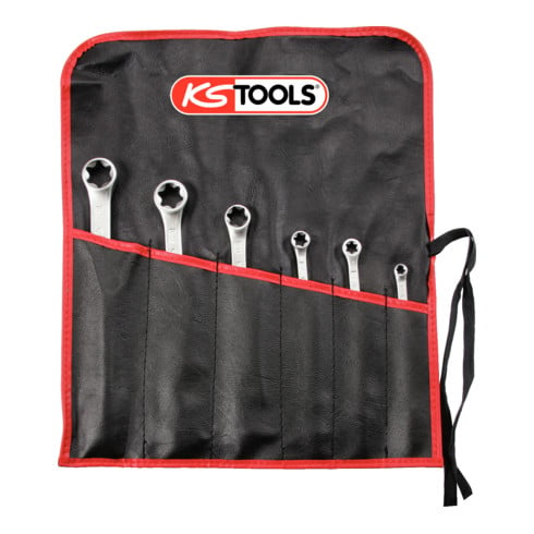 KS Tools CLASSIC TX-E-Doppel-Ringschlüssel-Satz, 6-teilig