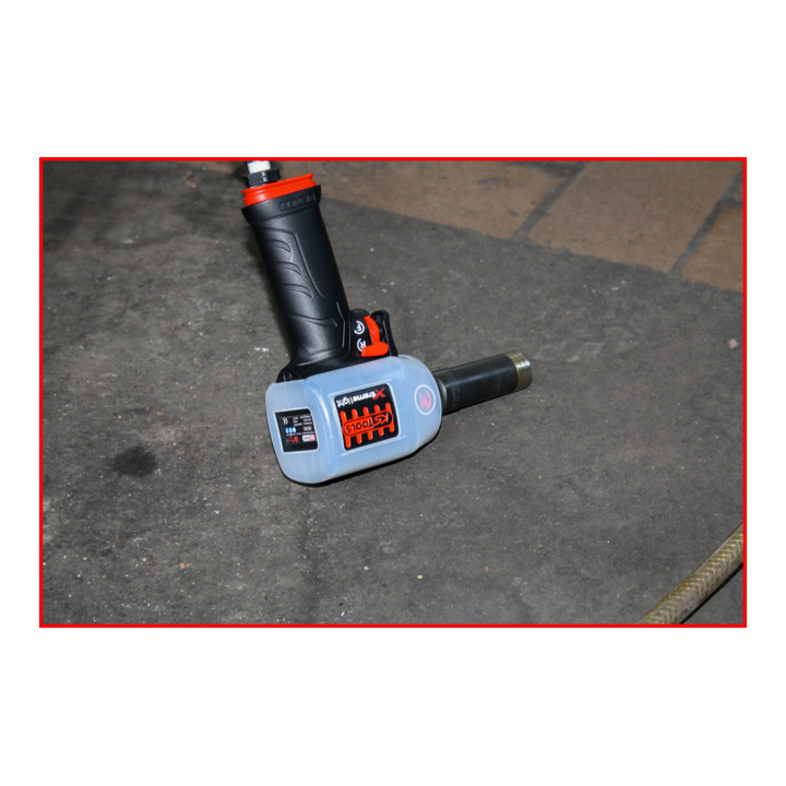 KS Tools Clé à chocs pneumatique 1/2" miniMONSTER Xtremelight haute performance 1.390 Nm avec pellicule de protection et silencieux