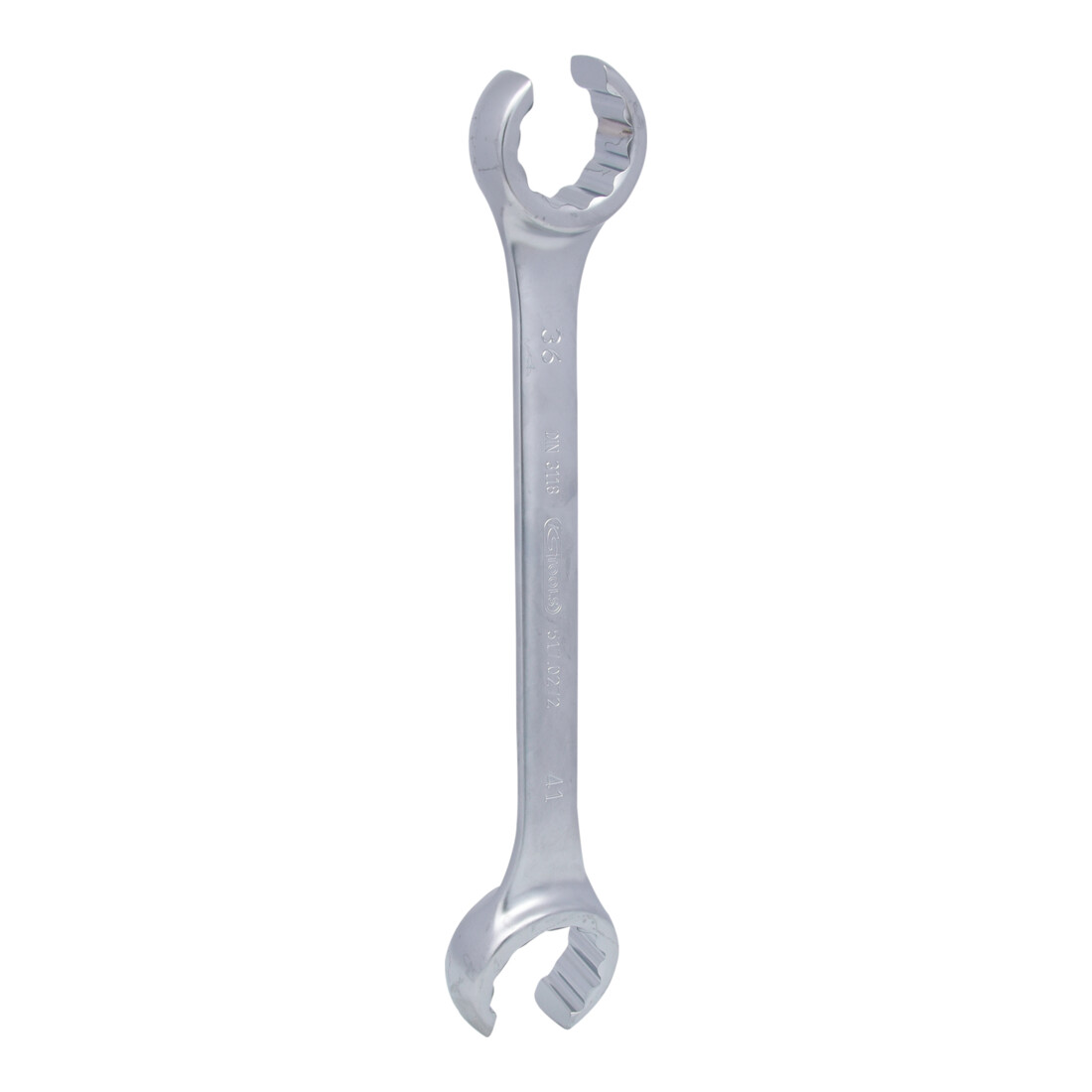 KS Tools Clé à double anneau à extrémité ouverte, coudée, 36x41mm