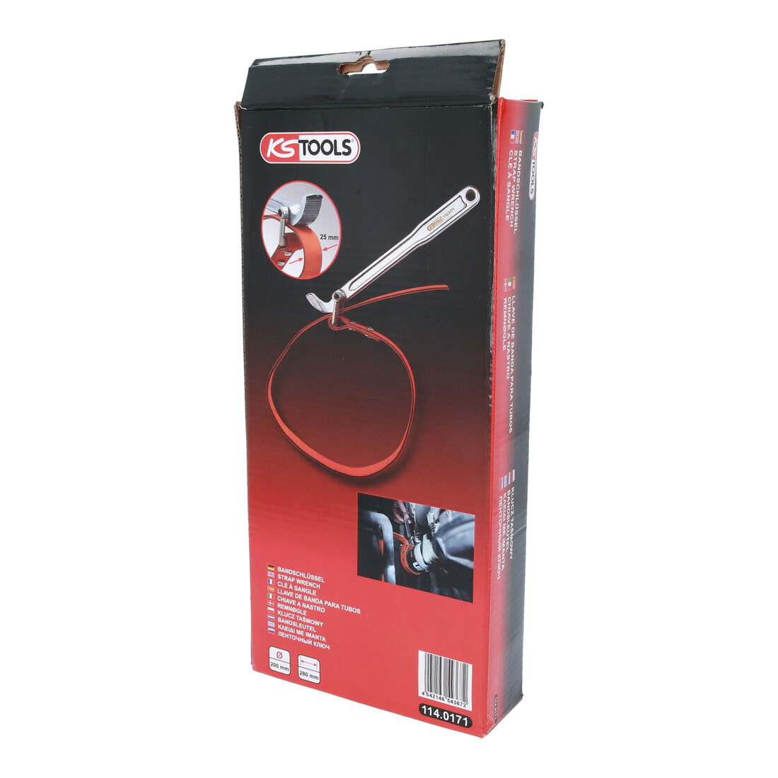 KS Tools Clé à sangle Ø 200 mm, sangle en tissu
