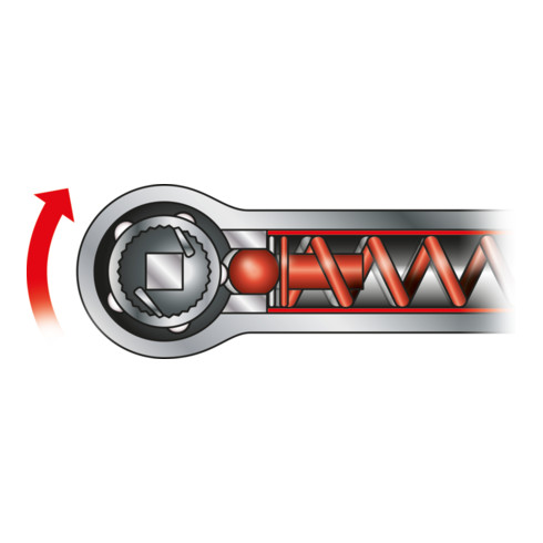 KS Tools Clé dynamométrique fixe pour le serrage à cliquet