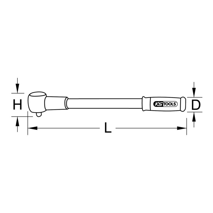 KS Tools Clé dynamométrique à surcliquet à réglage fin, 1-5 Nm