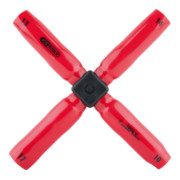 KS Tools Clé en croix avec revêtement isolant, 10x13x14x17 mm