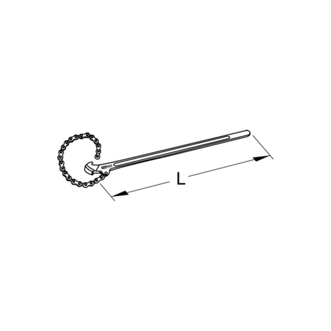 Clé à tube à chaîne KS Tools BRONZEplus