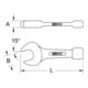KS Tools Clés à fourche à frapper BRONZEplus 1"