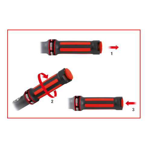 KS Tools Clés dynamométriques ERGOTORQUEbasic®, 40-400Nm