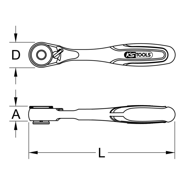 KS Tools Cliquet de changement d'embout 1/4