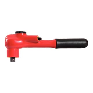 KS Tools Cliquet réversible 3/8'' avec revêtement isolant avec mécanisme de blocage, 32 dents