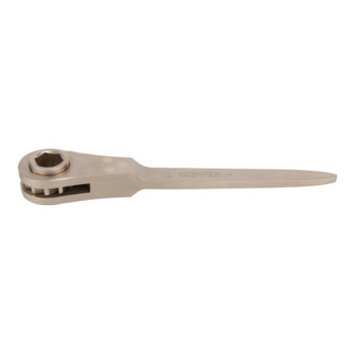 Outils KS BRONZEplus Clé à cliquet hexagonale BRONZEplus avec point de centrage