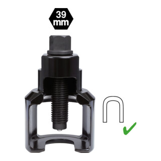 KS Tools Cloche d’extraction universelle de rotule Vibro Impact 39 x 60 mm