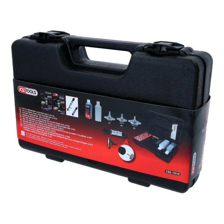 KS Tools CO2 cilinderkop lektestset, 8 dlg.