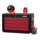 KS Tools Coffre de servante d'atelier MASTERplus, 4 tiroirs, noir/rouge-1