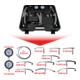 KS Tools Coffret de contrôle basse pression des carburants, 14 pcs.