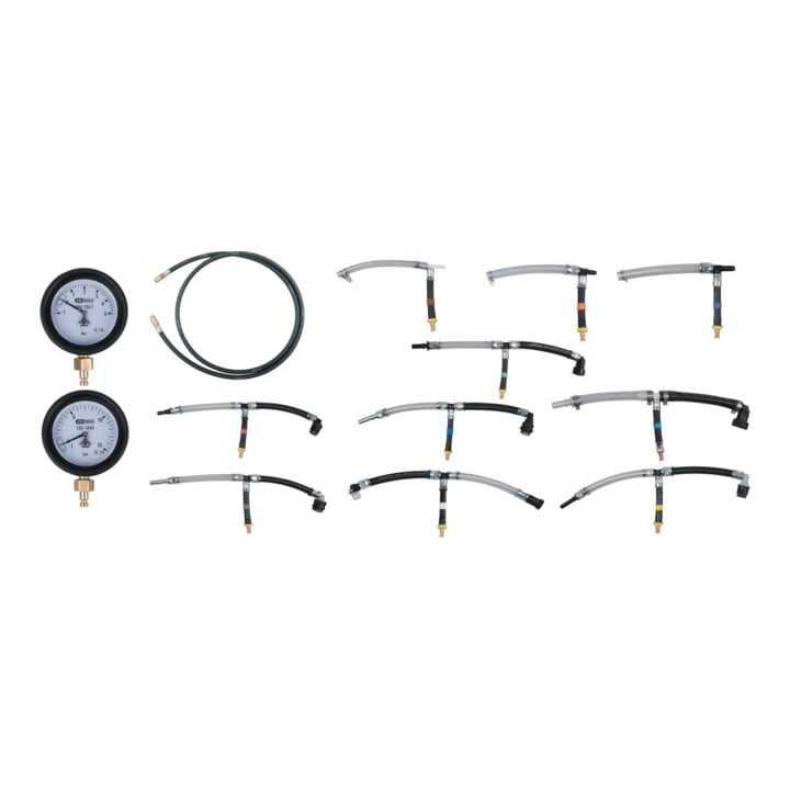 KS Tools Coffret de contrôle basse pression des carburants, 14 pcs.