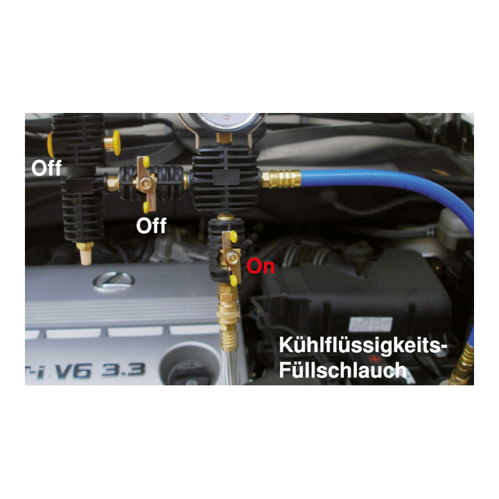 KS Tools Coffret de diagnostic pour système de refroidissement, 25 pcs