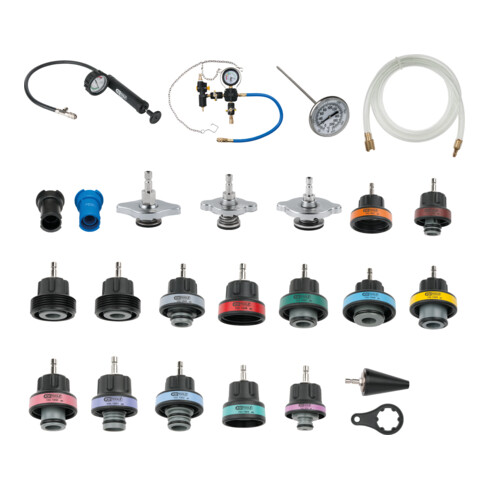KS Tools Coffret de diagnostic pour système de refroidissement, 25 pcs