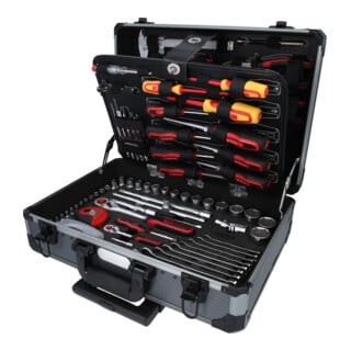 KS Tools Coffret de douilles et cliquets 1/4" + 1/2", 130 pcs