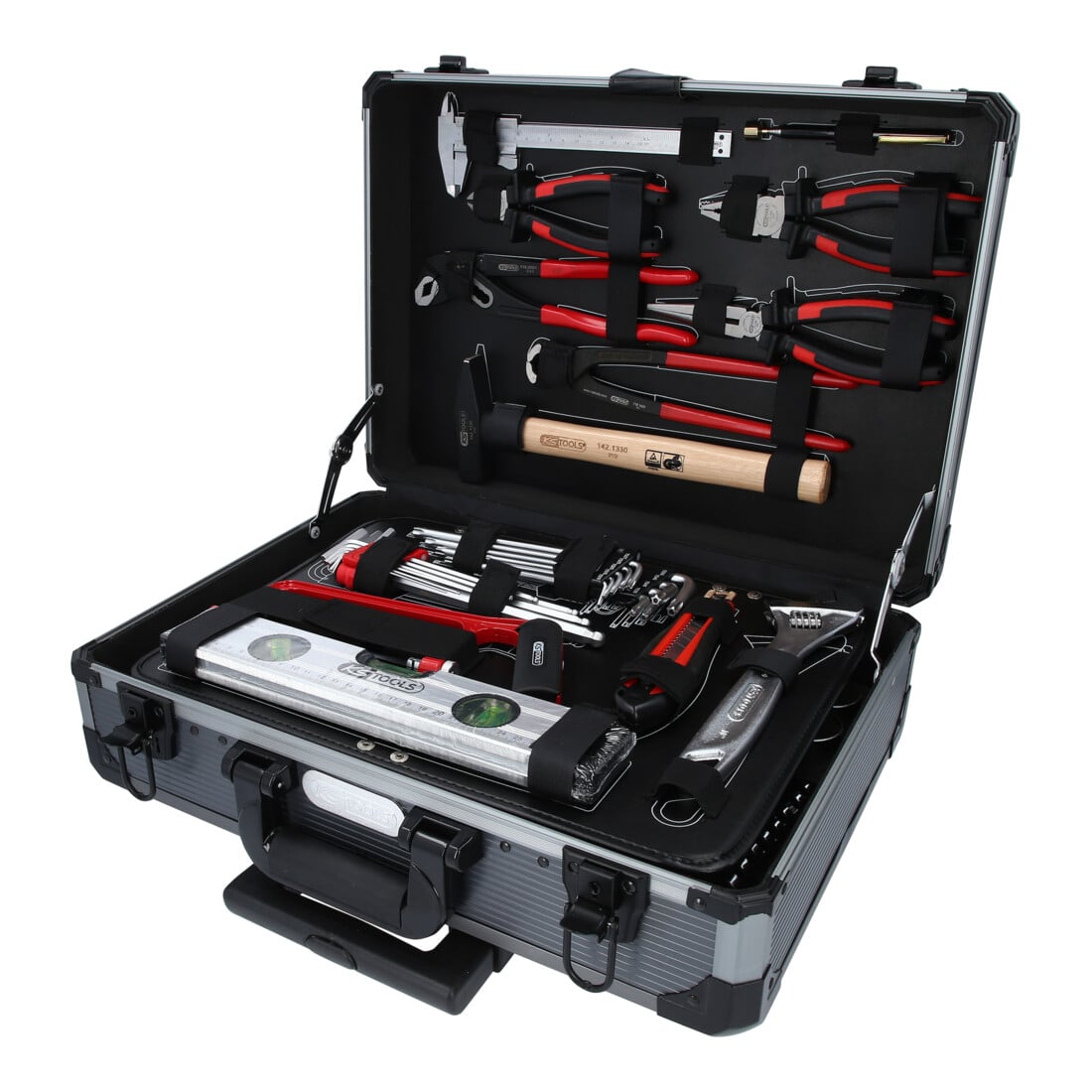 KS Tools Coffret de douilles et cliquets 1/4" + 1/2", 130 pcs