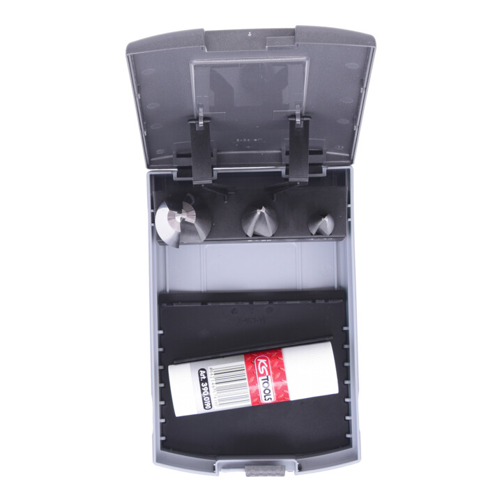 KS Tools Coffret de forets aléseurs coniques HSS Co, en box PVC, 4 pcs.