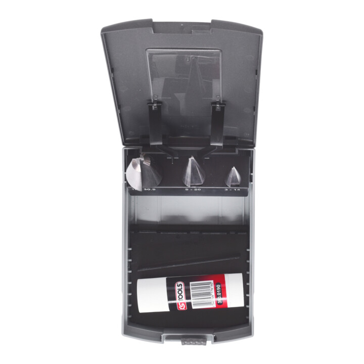 KS Tools Coffret de forets aléseurs coniques HSS, en box PVC, 4 pcs.