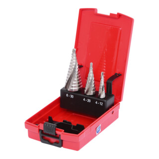 KS Tools Coffret de forets étagés HSS, en box PVC 3 pcs.