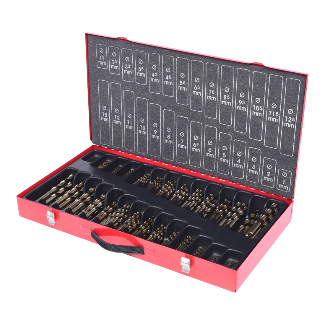 KS Tools Coffret de forets HSS-G Co 5, 230 pcs., 1-13mm