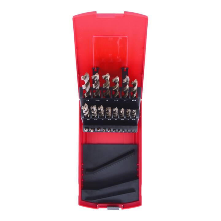 KS Tools Coffret de forets HSS-G Co 5, en box PVC, 25 pcs., 1-13mm