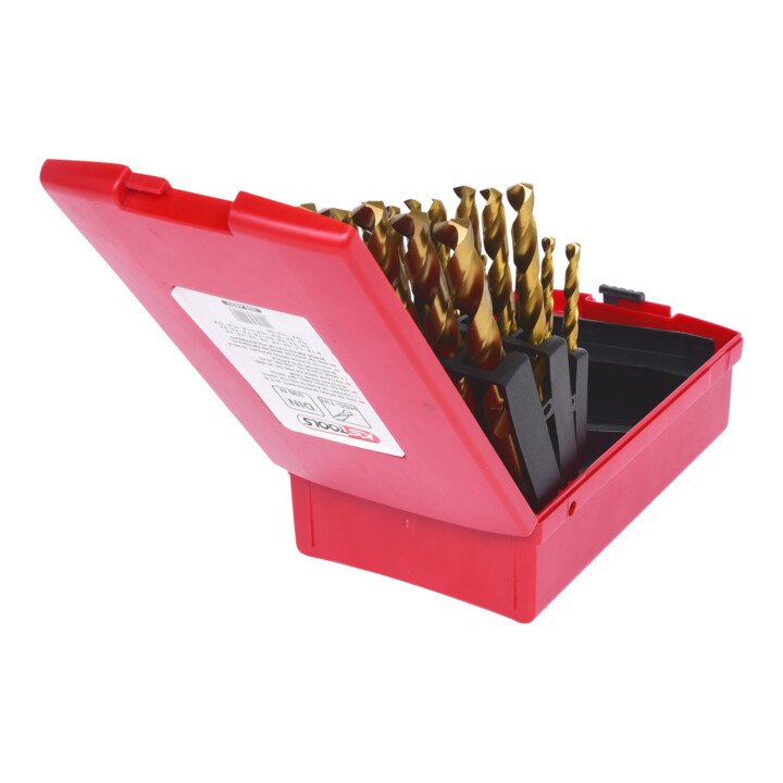 KS Tools Coffret de forets HSS-G Co 5, en box PVC 25 pcs. 1-13mm