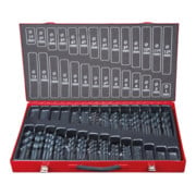 KS Tools Coffret de forets HSS-R laminés, 230 pcs., 1-13mm-3