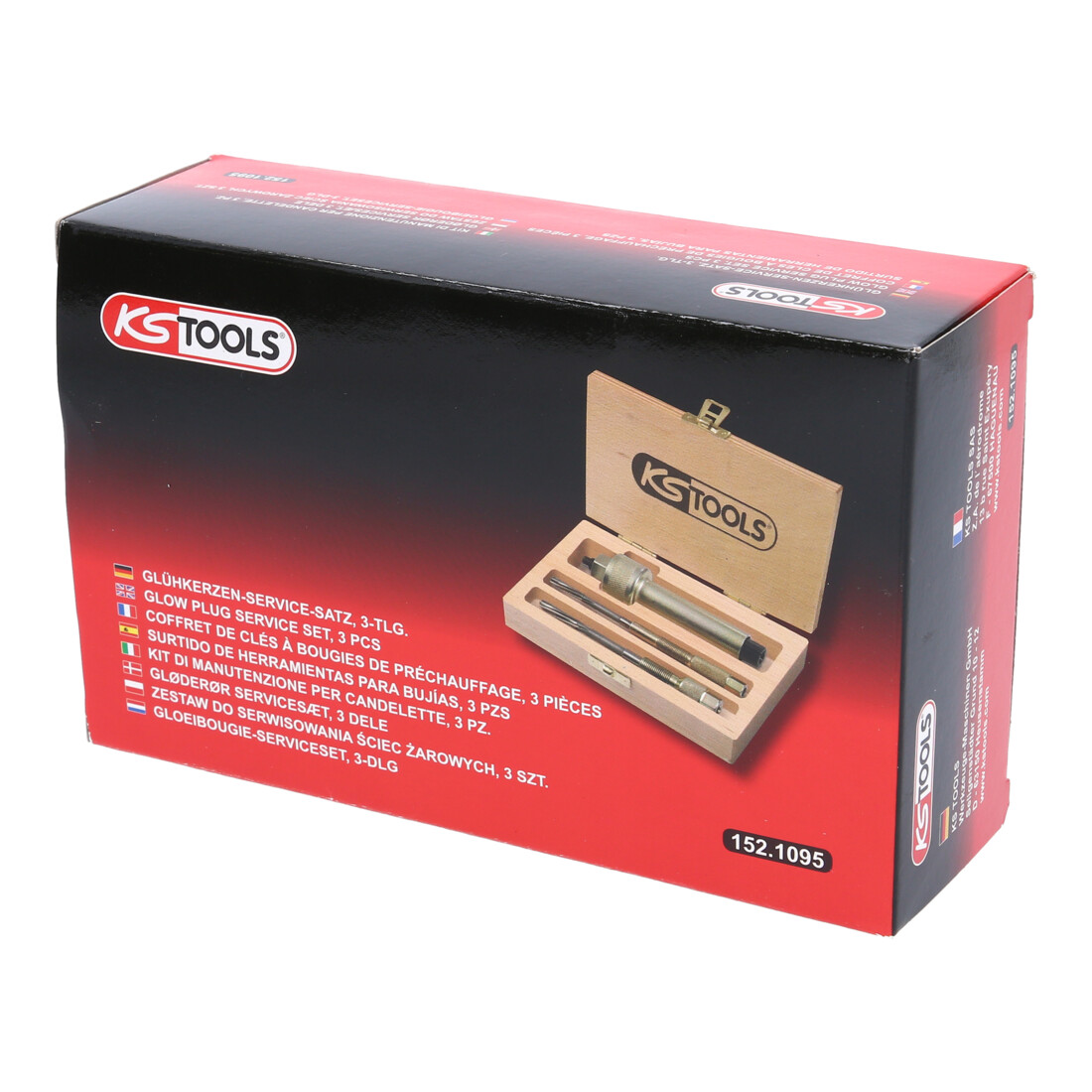 KS Tools Coffret de nettoyage pour sièges de bougies de préchauffage, 3 pcs