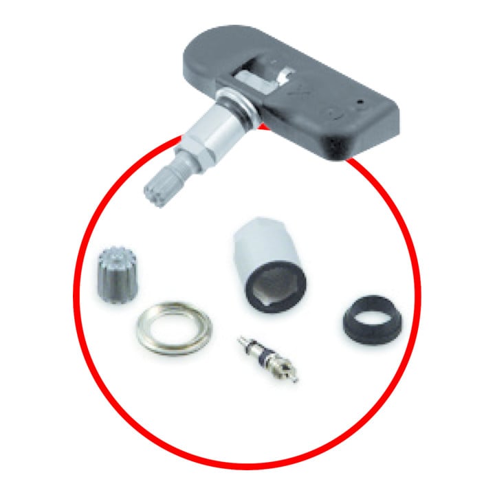 KS Tools Coffret de réparation du système de pression de pneus pour valves TPMS, 142 pcs.