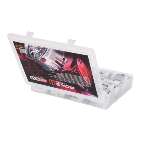 KS Tools Coffret de réparation du système de pression de pneus pour valves TPMS, 142 pcs.