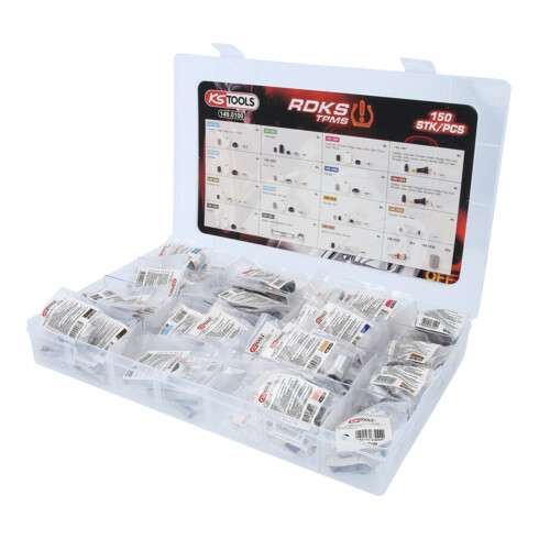 KS Tools Coffret de réparation du système de pression de pneus pour valves TPMS, 150 pcs.