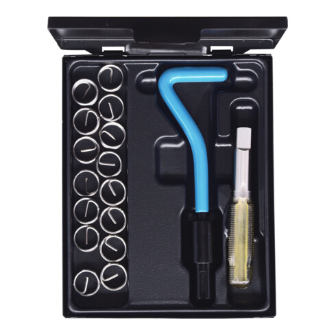 KS Tools Coffret de réparation Nirosthal M14x1,25 mm, 17 pcs.