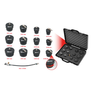 KS Tools Coffret de test à baïonnette du système d'air du turbocompresseur, 13 pcs.