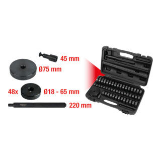 KS Tools Coffret d'extracteurs à frapper, 51 pcs.