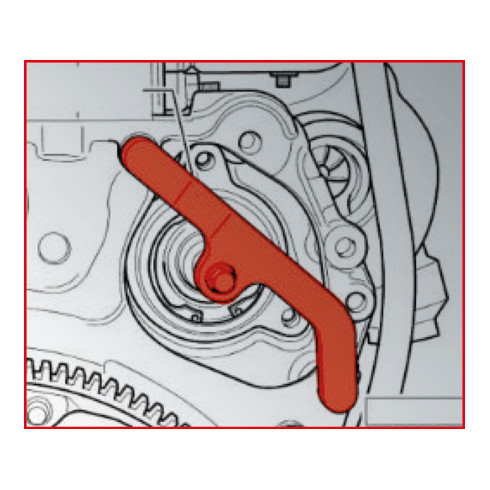 KS Tools Coffret d'outils de démontage de pompes à eau Volkswagen, 3 pcs.
