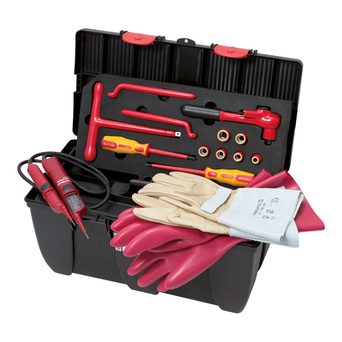 KS Tools Coffret d'outils isolés pour véhicules électriques et hybrides, 16 pcs.