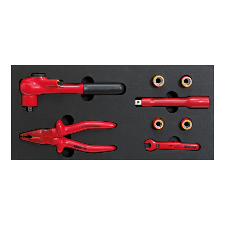 KS Tools Coffret d'outils isolés pour véhicules électriques PSA, 8 pcs.