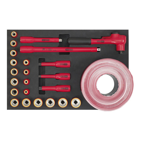 KS Tools Coffret d'outils isolés pour véhicules Hybrides et électriques, 51 pcs.