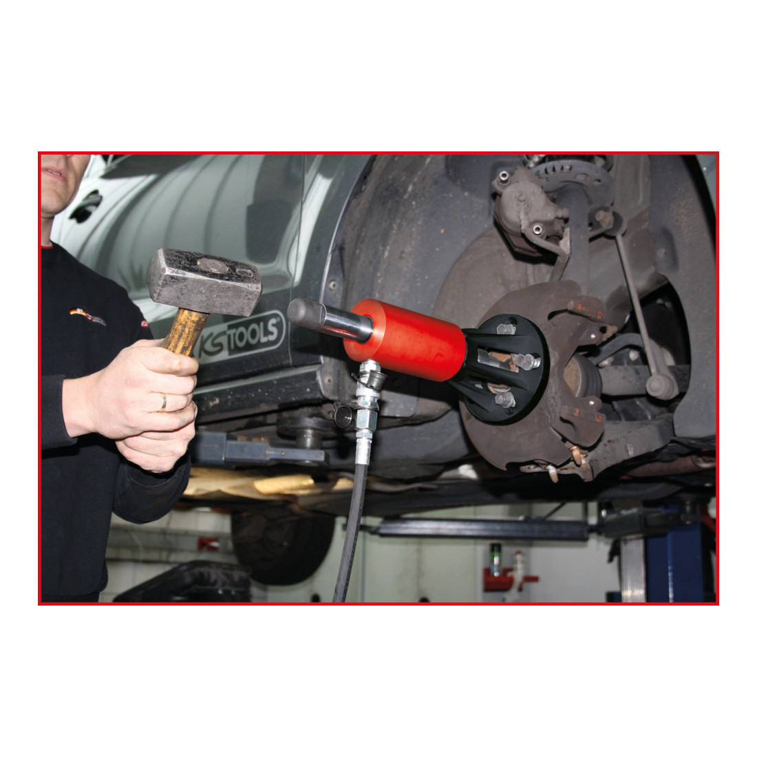 KS Tools Coffret presse pour cardans, 4 et 5 trous, 2 pcs.