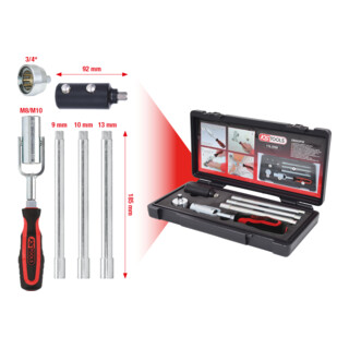 KS Tools Coffret spécial sanitaire, 6 pcs.