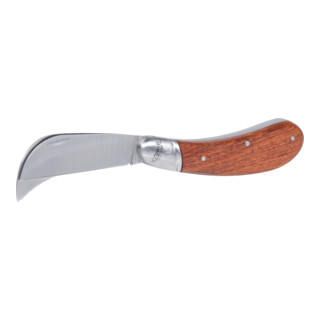 KS Tools Coltello pieghevole per elettricisti, 1 lama a falce e una diritta