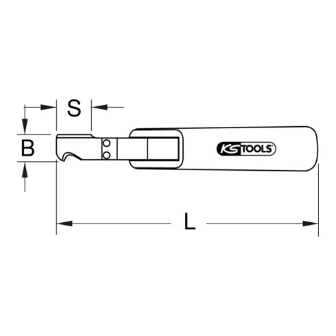 KS Tools Coltello universale per cavi, 28mm