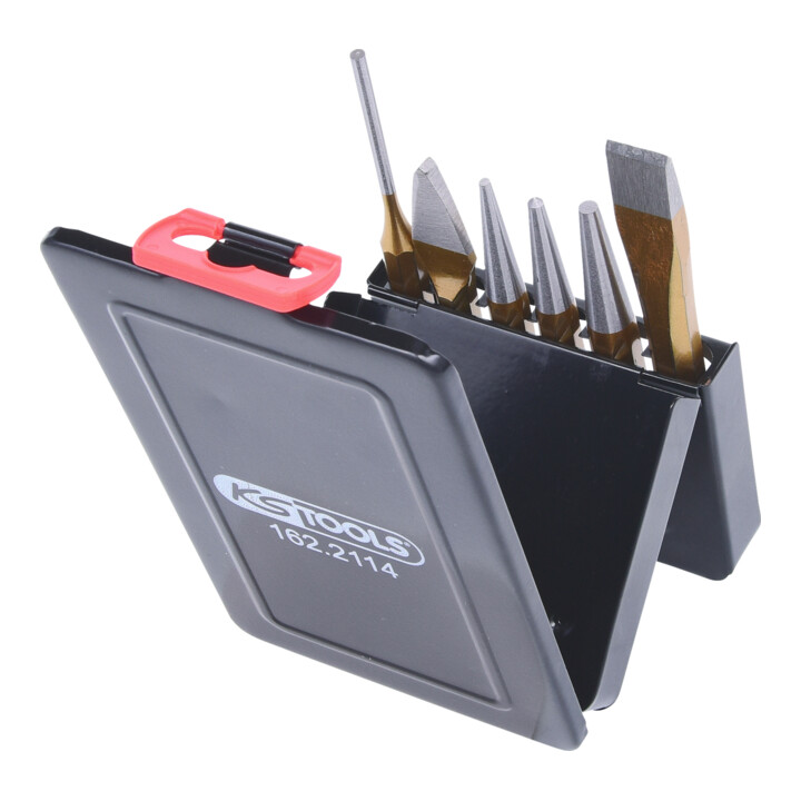 KS Tools combigereedschap set, 6-delig in plaatstalen vouwdoos