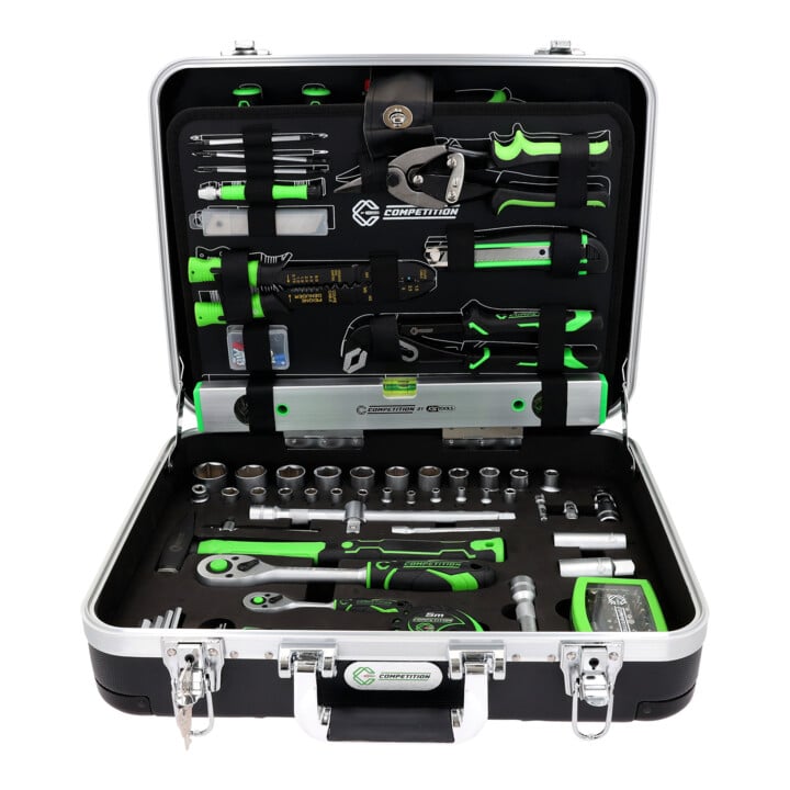 KS Tools COMPETITION 1/4"+1/2" Universal-Werkzeug-Satz, 145-tlg
