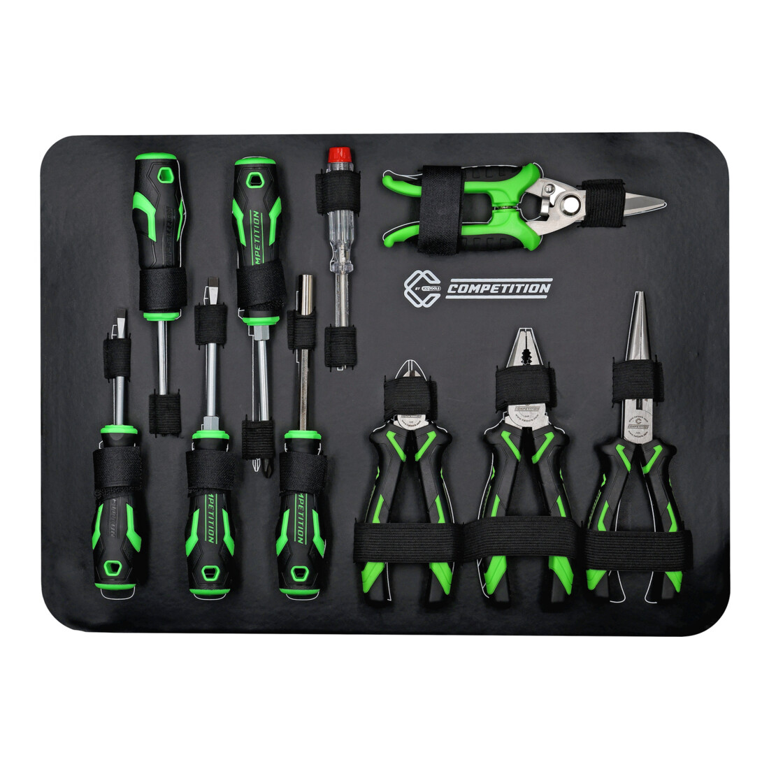 KS Tools COMPETITION 1/4"+1/2" Universal-Werkzeug-Satz, 145-tlg