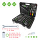 KS Tools COMPETITION 1/4"+3/8"+1/2" Steeksleutelset, 132-delig, auto-specialist