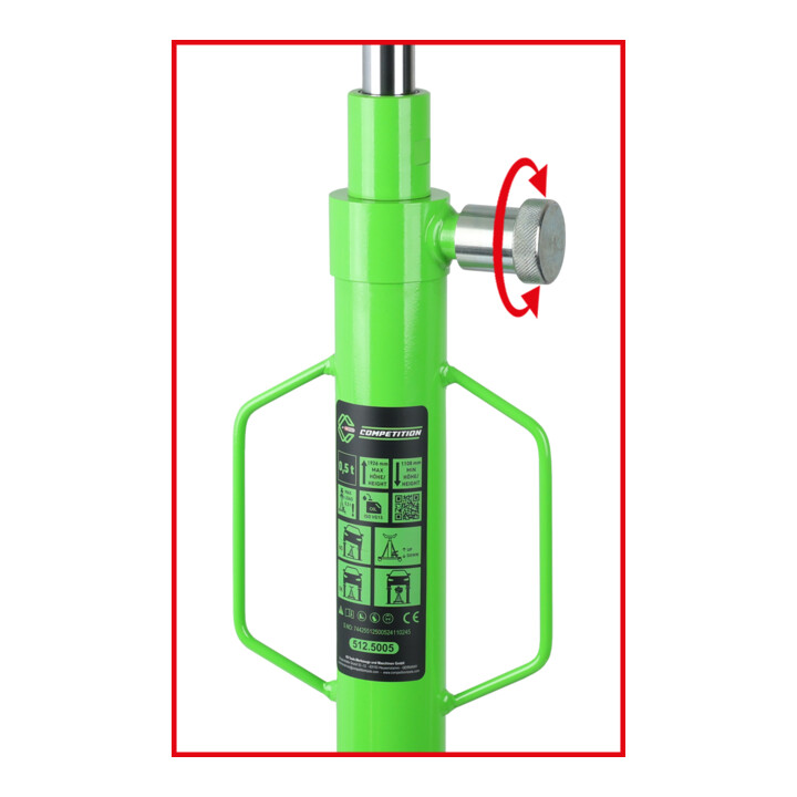 KS Tools COMPETITION Cric hydraulique pour boîte de vitesses, 500 kg